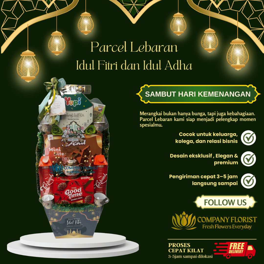 Hampers Lebaran “Sweet Harmony” – Perpaduan Rasa Sempurna – Company Florist